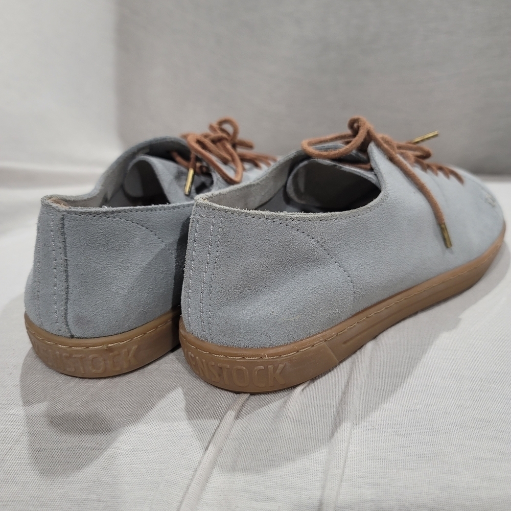EUC! Birkenstock BEND LOW Suede Sneakers | Elemental Blue Women's Size 10 - Picture 8 of 10